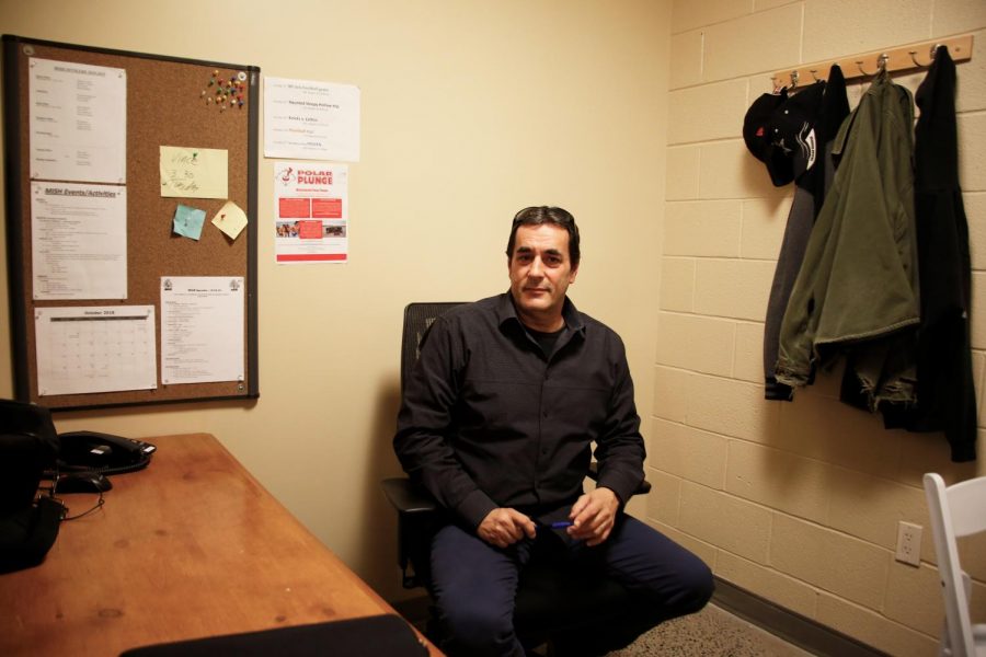 DiDonato sits in an office.