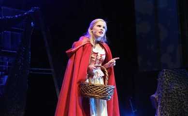Oakes during a production of Little Red Riding Hood