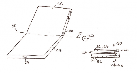 Example Patent of a Folding Phone
