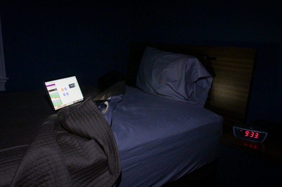 For many international students, this is their new classroom - in the middle of the night between high thread count sheets. The time difference for many has made attending classes and staying connected with the Masters community difficult.