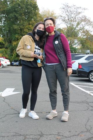 Local voters stand outside Dobbs Ferry Village Hall on Saturday, Oct. 24, which was the first day of early voting for the Nov. 4, 2020 elections.