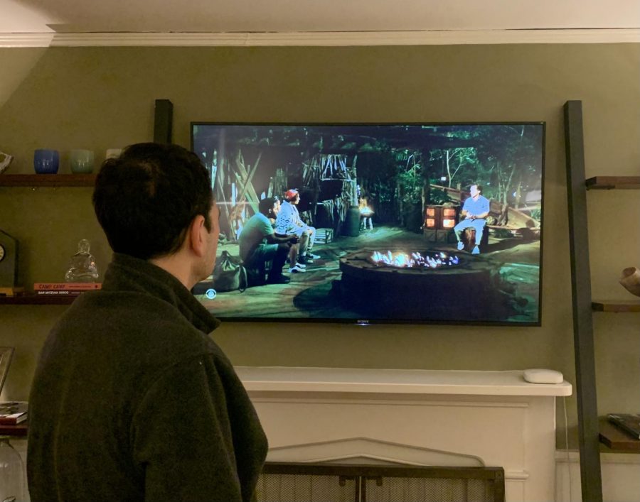 Mitchell watches the Survivor season finale with his dad. This season, the first Canadian contestant won and received the title of 