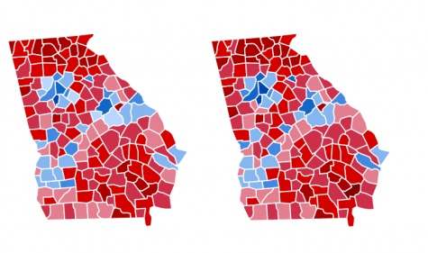 Georgia presidential results by county 2016 and 2020