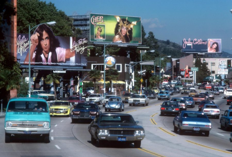A Los Angeles highway in 1973, the year Paul Thomas Andersons comedy, Licorice Pizza, was set. In this coming of age film, protagonists Gary and Alana adventure through Los Angeles life, picking up odd jobs, meeting celebrities, and developing an intimate friendship in the process.