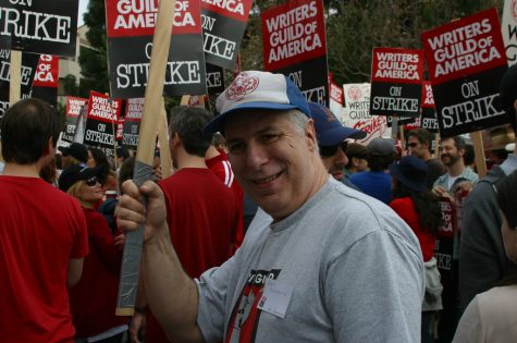Writers Guild striking in front of Fox News during the 2007-2008 strike