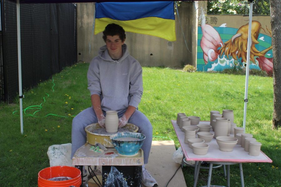 Chris Nappo is pursuing a year long independent study in ceramics along with Ms. Mestyan