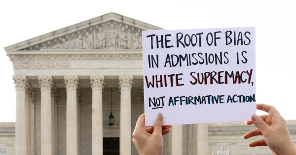 Outside of the Supreme Court, many gathered protesting affirmative action being banned in higher education. Affirmative action has helped Latino and Black students be admitted into top Universities. With it being banned, there is a lot of concern and uncertainty with the future of diversity in higher education.