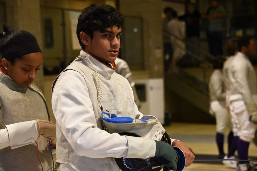 JUNIOR GHARVIN RAMNARESE HAS been fencing at Masters since his time at middle school. At the time, the P.E. curriculum had them rotate through various sports and athletic activities, and Ramnarese fell in love with fencing.  He has now been involved with upper school fencing for several years, and looks forward to its continued growth and what he says is a bright future.  