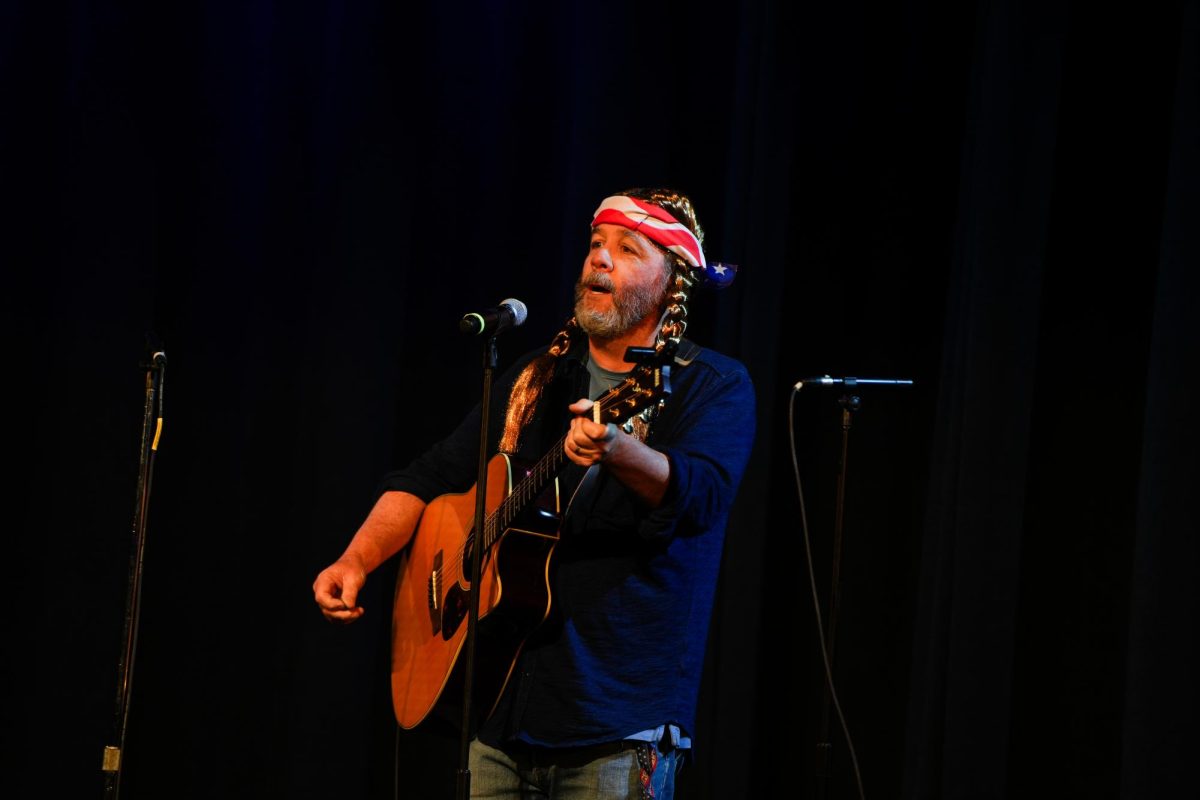 In a Halloween performance, Upper School History & Religions Department Chair, Matt Ives dressed up as Willie Nelson and sang a song for the entire Upper School community.