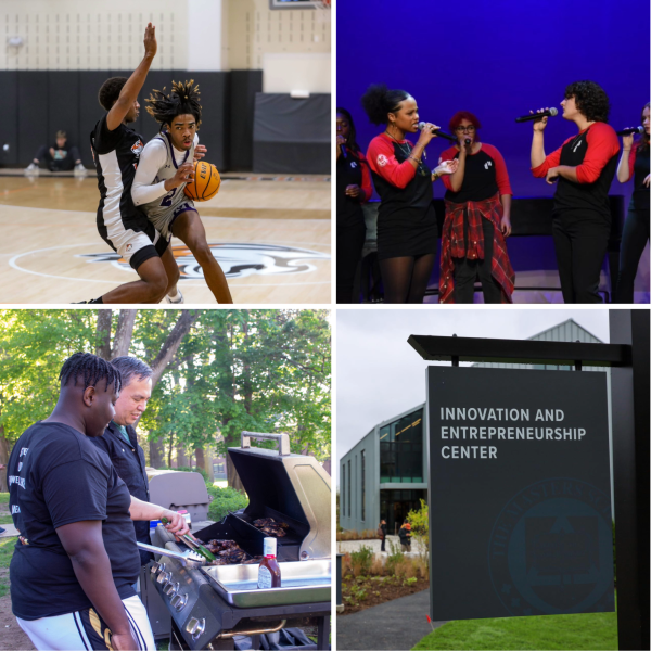 A collage highlighting many of the amazing things that go on around the Masters School campus