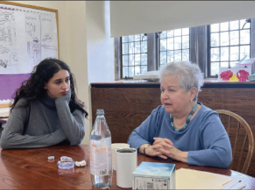 On April 5, the Jewish culture club (JCC) welcomed Pam Haft ‘60, Masters’ first known fully Jewish alumna.