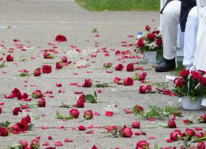 Roses scattered in front of Graduation Terrace: the 2023-2024 school year is officially brought to a close.