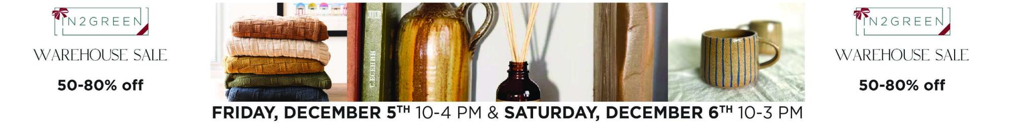 In2Green warehouse sale ad