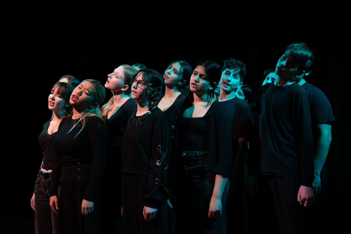 On the last Friday of January 2026 in the Experimental Theater the Cast of the Revue performed their show entitled "Our Villain Era". Songs from 17 different musicals were showcased to a full crowd each night. With multiple solo songs, 4 small group numbers and 2 full cast numbers, the review truly showcased each person's voice.