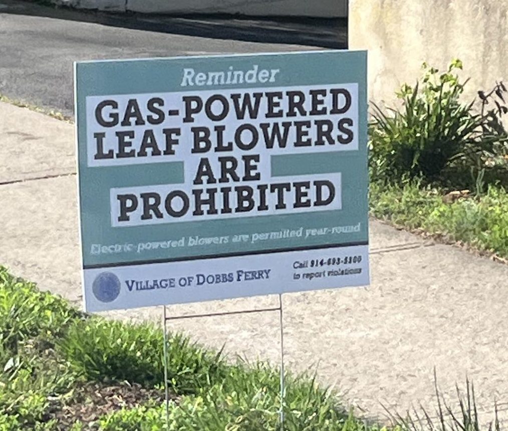Municipal updates are visible along local walkways this season. The Village of Dobbs Ferry is actively enforcing its restrictions on gas-powered leaf blowers. This initiative represents a clear civic step toward reducing local noise pollution and environmental emissions.