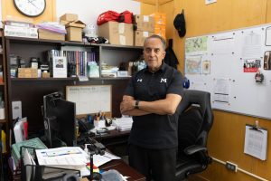 Victor Seguinot, Director of Safety and Security, stands in his office where he ensures the safety of students on the Masters campus. Seguinot responded to the event as a member of the 50th precinct in Riverdale.